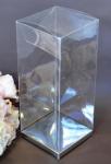 Clear PVC Box with Silver Base 7 x 7 x 12cm image