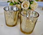 Silver, Gold or Rose Gold Tealight Candle Holders x 12 image
