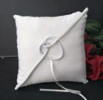 Ring Cushion - White Ring Pillow Love Knot image