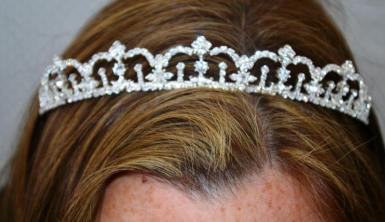 Wedding  Diamante Tiara with Crown Design Image 1