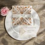 Glamorous Rose Laser Cut Wedding Invitation image