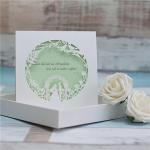 2015 Unique Mint Green Laser Cut Wedding Card Designs Kit image