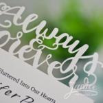Always Love Laser Cut Wedding Invitation Card image