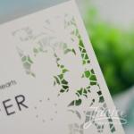 Chic Flower Laser Cut Wedding Invitations image