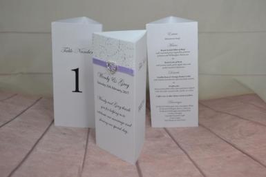 Wedding  Tri Fold Menu Cards - Choose your design Image 1