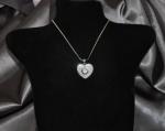 Swirl Heart Swarovski Crystal Necklace image