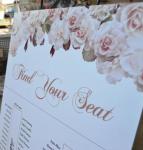 Seating Chart - Vintage Peach Roses image