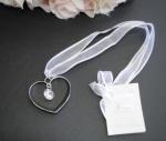 Silver Heart with Hanging jewel image