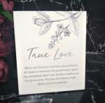 Silver True Love Table Sign - Love Quote image