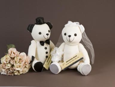 Wedding  Bride and Groom Signature Bear - Sold Separately Image 1