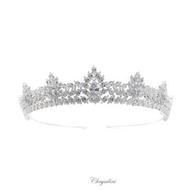 Chrysalini Crystal Bridal Crown, Wedding Tiara - TYRA TYRA Image 1