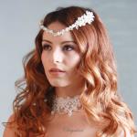Chrysalini Pearl Bridal Crown, Wedding Tiara - E93545 image