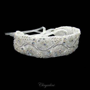 Chrysalini Bridal Headband, Wedding Vine Hairpiece with Crystals - E92196 E92196 Image 1