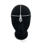 Chrysalini Bridal Headband, Wedding Vine Hairpiece with Crystals - HB0801 image