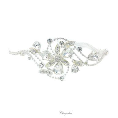 Chrysalini Bridal Headband, Wedding Vine Hairpiece with Crystals - T16008 T16008 Image 1
