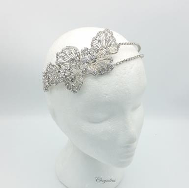 Chrysalini Bridal Headband, Wedding Vine Hairpiece with Crystals - T18761 T18761 Image 1
