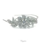 Chrysalini Bridal Headband, Wedding Vine Hairpiece with Crystals - T2258 image
