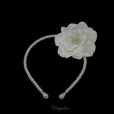 Chrysalini Bridal Headband, Wedding Vine Hairpiece with Pearls - HB005 HB005 Image 1