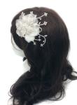 Chrysalini Designer Wedding Hairpiece, Deluxe Bridal Fascinator - R66875 image