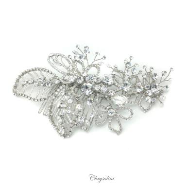 Chrysalini Designer Wedding Hairpiece, Deluxe Bridal Fascinator - R67548 R67548 Image 1