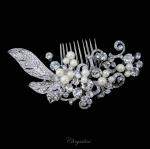 Chrysalini Designer Wedding Hairpiece, Deluxe Bridal Fascinator - R69517 image
