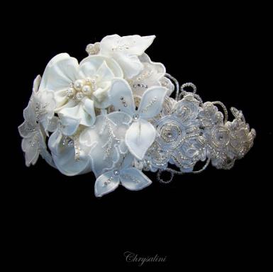 Chrysalini Designer Wedding Hairpiece, Deluxe Bridal Fascinator - R81961 R81961 Image 1