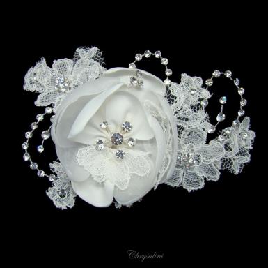 Chrysalini Crystal Bridal Crown, Wedding Comb Hairpiece - AR687741 AR687741 | FEATHER Image 1