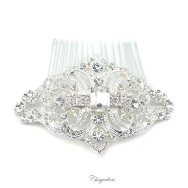 Chrysalini Crystal Bridal Crown, Wedding Comb Hairpiece - C4157 C4157 Image 1
