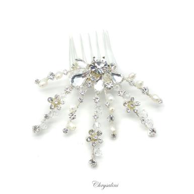 Chrysalini Crystal Bridal Crown, Wedding Comb Hairpiece - C4389 C4389 Image 1