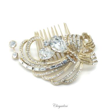 Chrysalini Crystal Bridal Crown, Wedding Comb Hairpiece - C4801 C4801 -PK2 Image 1