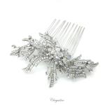 Chrysalini Crystal Bridal Crown, Wedding Comb Hairpiece - C6040 image