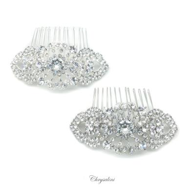 Chrysalini Crystal Bridal Crown, Wedding Comb Hairpiece - C6778 C6778 Image 1