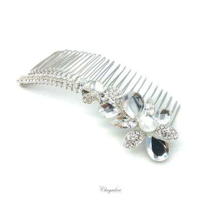 Chrysalini Crystal Bridal Crown, Wedding Comb Hairpiece - R63376 R63376 Image 1
