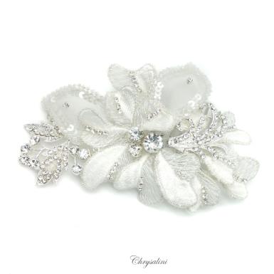 Chrysalini Crystal Bridal Crown, Wedding Comb Hairpiece - R635461 R635461 | GOLD Image 1