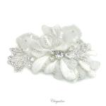 Chrysalini Crystal Bridal Crown, Wedding Comb Hairpiece - R63767 image