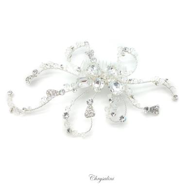 Chrysalini Crystal Bridal Crown, Wedding Comb Hairpiece - R67787 R67787 Image 1