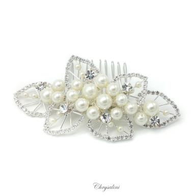 Chrysalini Crystal Bridal Crown, Wedding Comb Hairpiece - R67953 R67953 | PEARLS Image 1