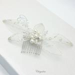 Chrysalini Crystal Bridal Crown, Wedding Comb Hairpiece - R65559 image