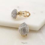 Bridal Jewellery, Chrysalini Wedding Earrings Clip On - DE12640 image