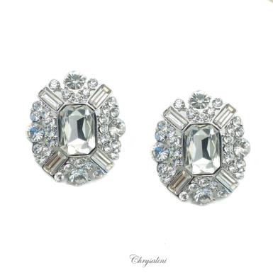 Bridal Jewellery, Chrysalini Wedding Earrings Sterling Silver925 - SSE0003 SSE0003 Image 1