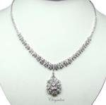 Bridal Jewellery, Chrysalini Wedding Necklaces with Crystals - ON0056 image