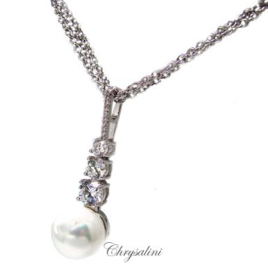 Bridal Jewellery, Chrysalini Wedding Necklaces with Crystals - XPN010 XPN010- LIMITED STOCK Image 1