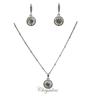 Bridal Jewellery, Chrysalini Wedding Necklaces with Crystals - XPN033 XPN033 Image 1