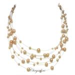 Bridal Jewellery, Chrysalini Wedding Necklaces with Pearls - PN021W image
