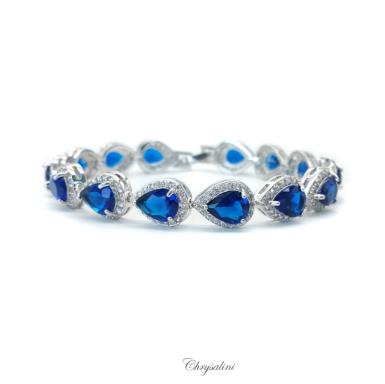 Bridal Jewellery, Chrysalini Wedding Bracelets with Crystals - MB0043 MB0043 Image 1