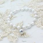 Bridal Jewellery, Chrysalini Wedding Bracelets with Pearls - DB1448 image