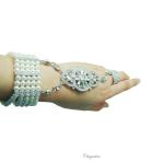 Bridal Jewellery, Chrysalini Wedding Slave Bracelet - CB9728 image