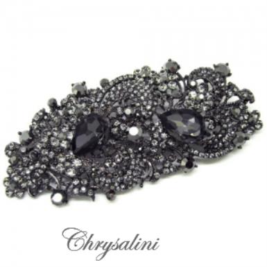 Bridal Jewellery, Chrysalini Wedding Brooch, Crystal Pin - DBR5572 DBR5572 Image 1