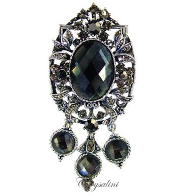 Bridal Jewellery, Chrysalini Wedding Brooch, Crystal Pin - TC8181BR TC8181BR Image 1