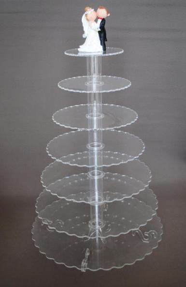 Wedding  7 Tier Cupcake Stand - Hire Only Image 1